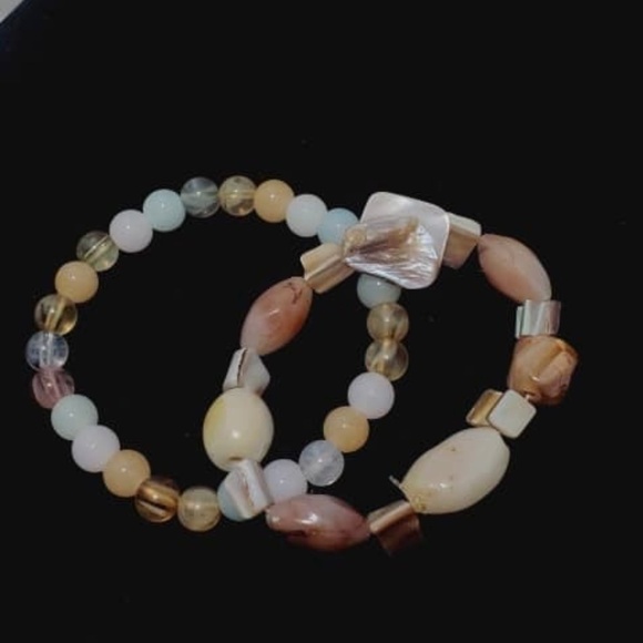 Mixed Ancient, Agate Beaded Bracelet🌴 - Picture 1 of 6